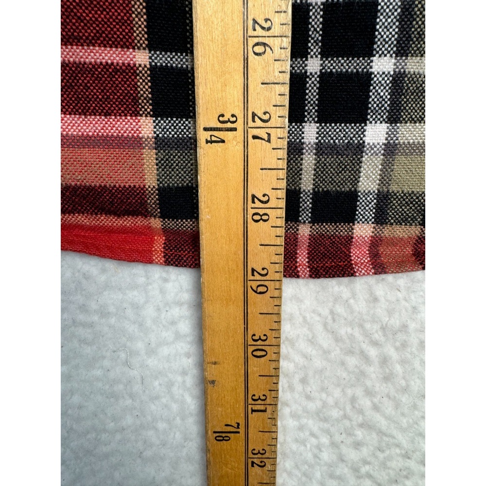 Flint and Tinder Shirt Large Mens Red Plaid Flannel Flap Pockets Button Down - Picture 8 of 10